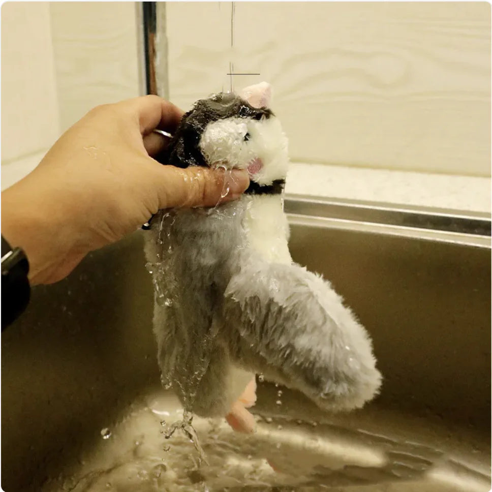 Interaktives Plüschtier – Springender Fisch oder flatternder Vogel mit Geräuschen und Bewegungen