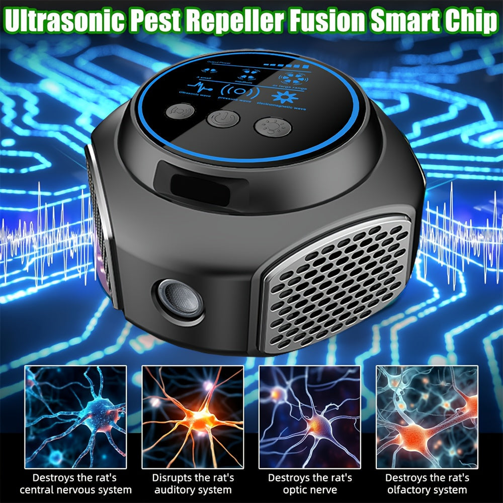 Soundwave Indoor Mouse Repeller with LED Light