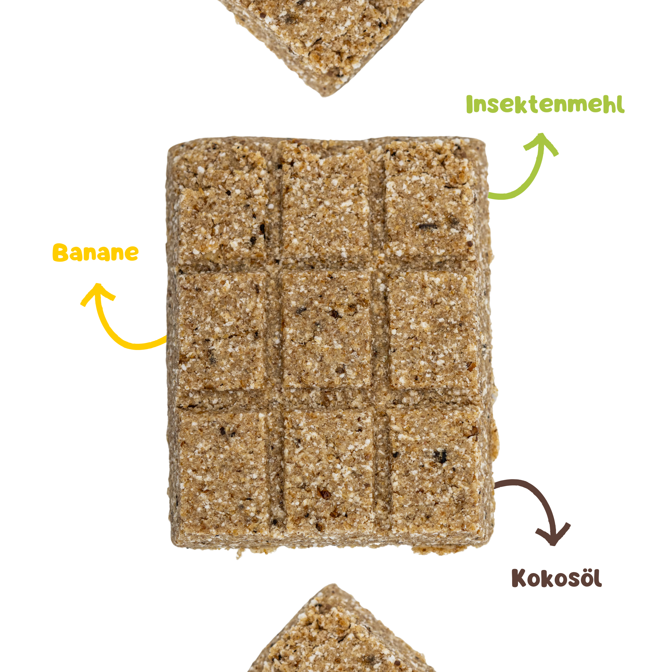 RiNa`s BUG BARK - Hundeleckerli mit ca. 20% hochwertigen Insekten-Protein - 10er-Riegelbox 300g