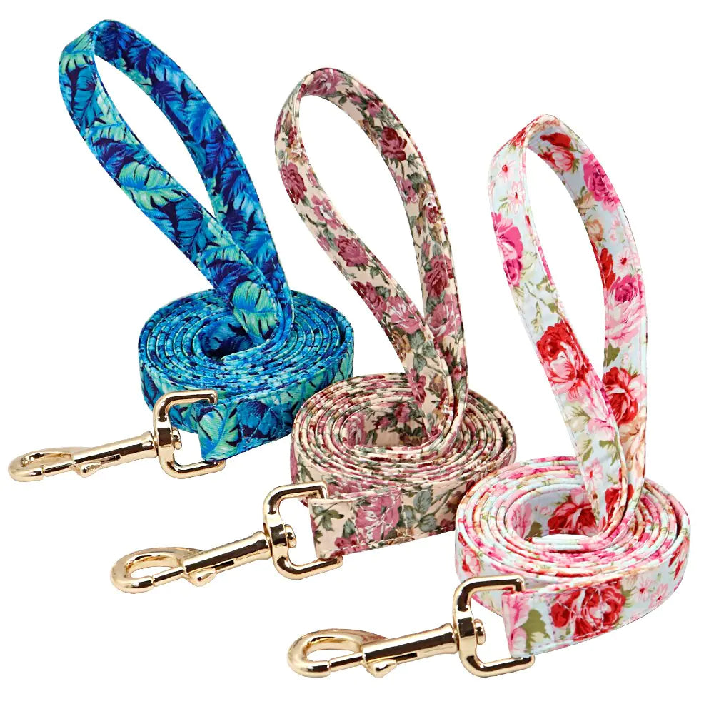 Personalisiertes bedrucktes Hundehalsband-Leinen-Set
