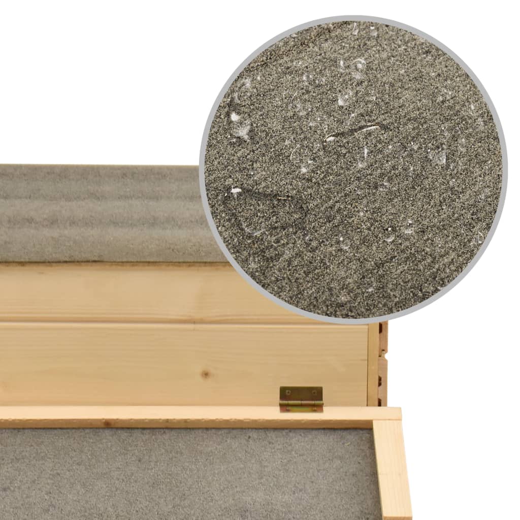 NNEVL Chicken Cage Solid Pine Wood 178x67x92 cm