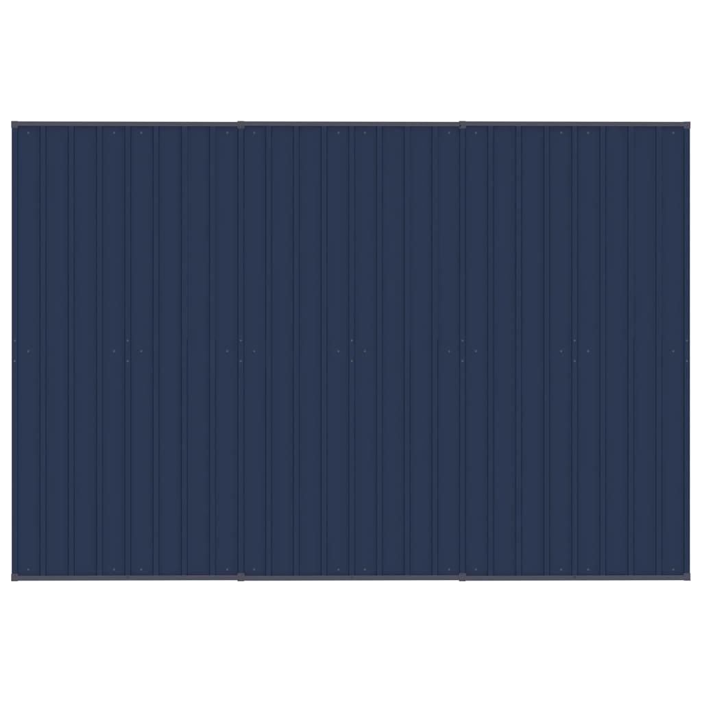 NNEVL Outdoor Dog Kennel with Roof Steel 5.53 m²